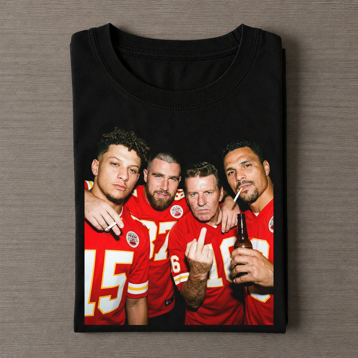 PM15 + TK87 + LD16 + TG88 Chiefs Football T-shirt