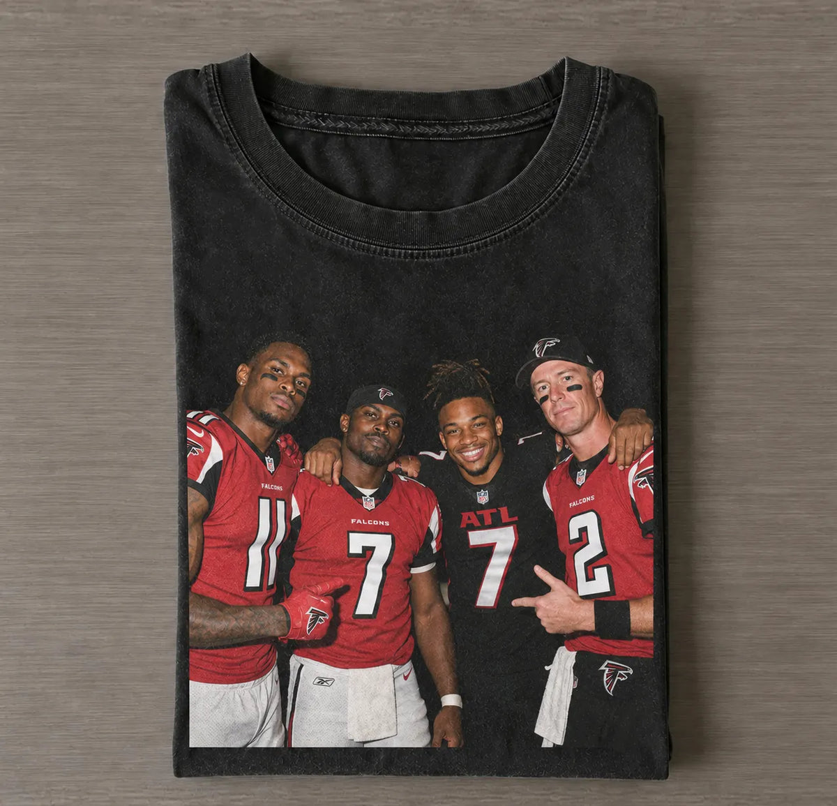 JJ11 & MV7 & BR7 & MR2 Atlanta Falcons Football T-shirt