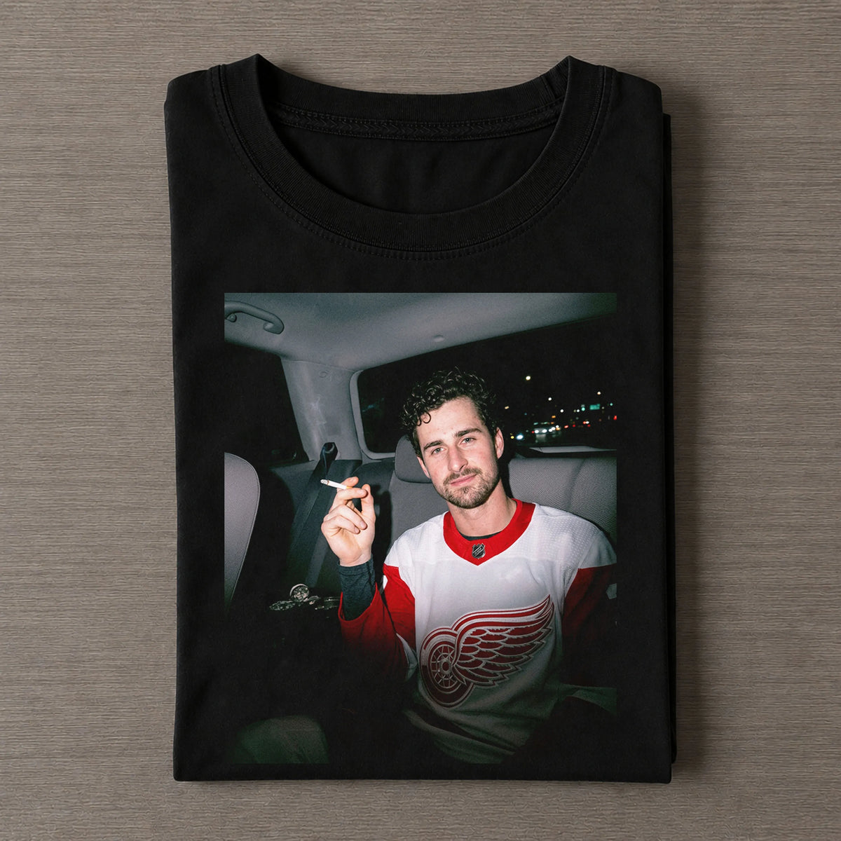 Retro Hockey Fan Distressed Graphic Tee