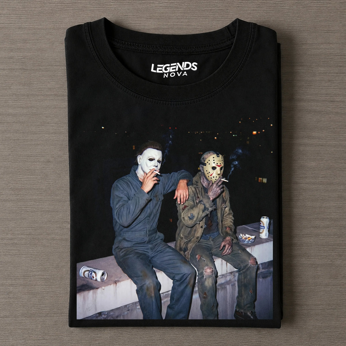 Michael Myers & Jason Voorhees Vintage Tee