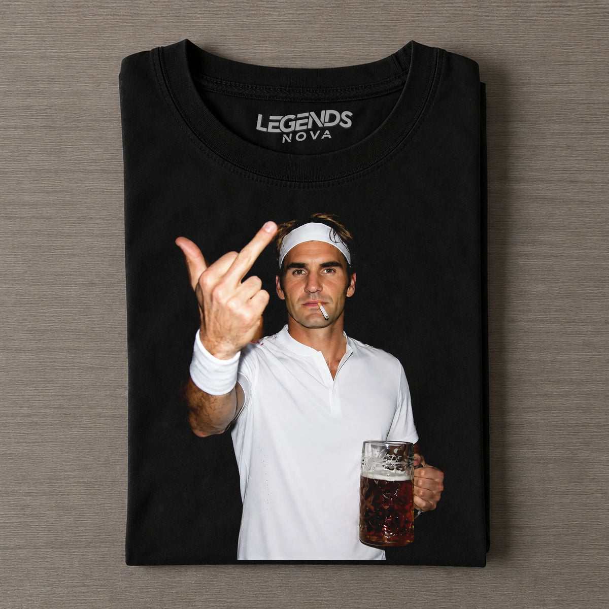 Roger Federer Tennis legend graphic T-shirt