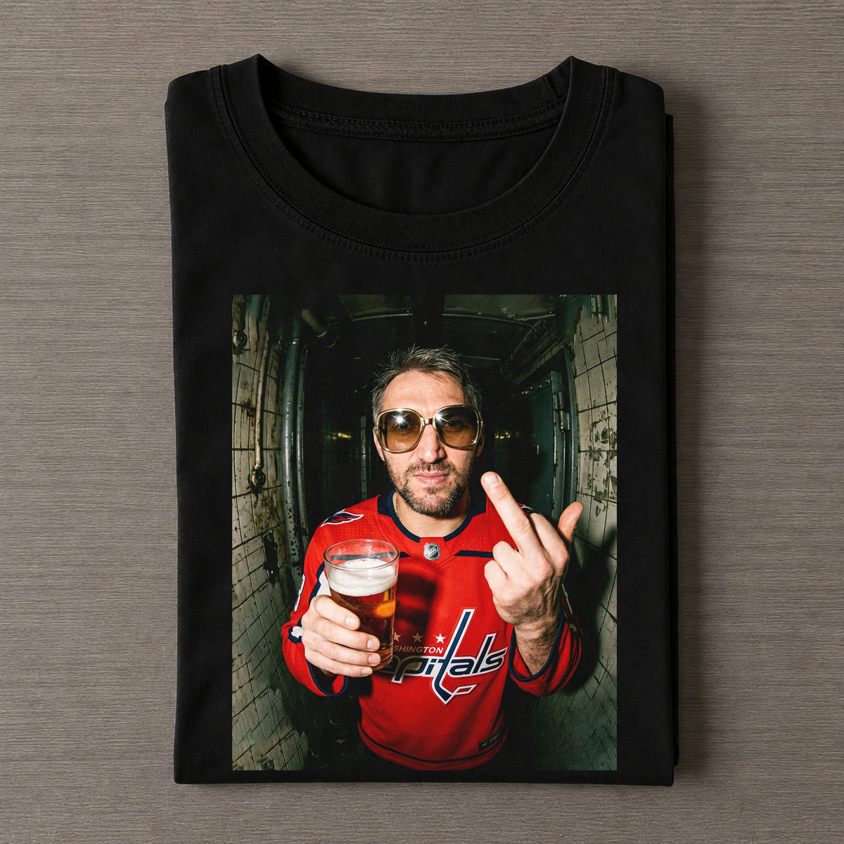 AO Beer Middle Finger Vintage Washed T-Shirt