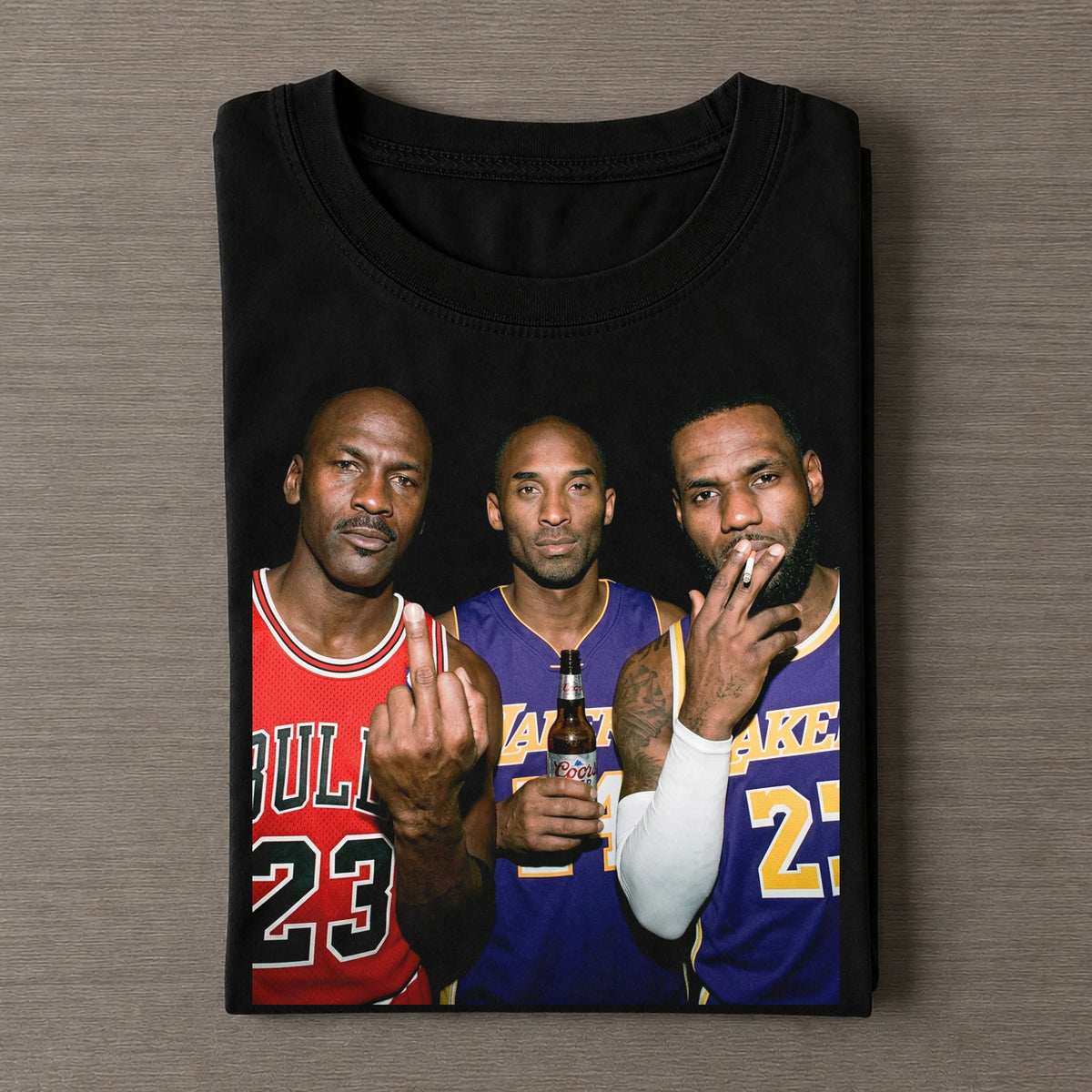 MJ & LJ & KB Vintage Basketball T-Shirt