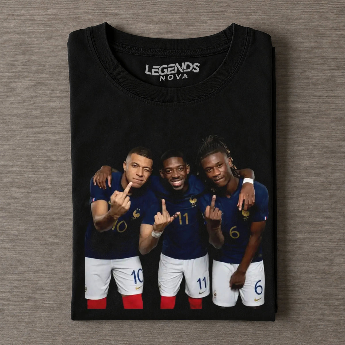 Kylian Mbappé & Michael Olise & Rayan Cherki & Aurélien Tchouaméni France Team Tee