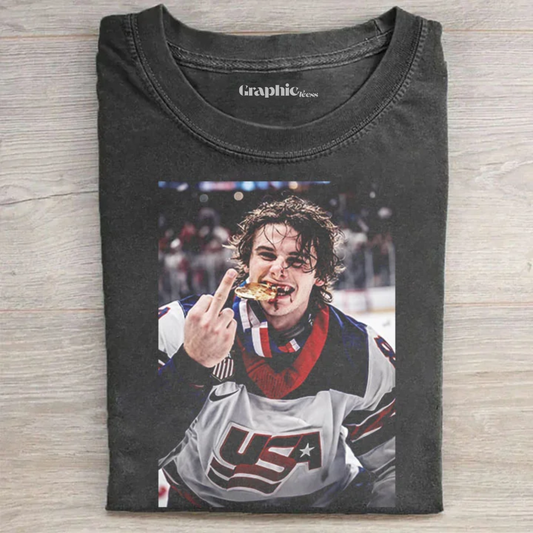 Jack Hughes Hockey Legend graphic Tee
