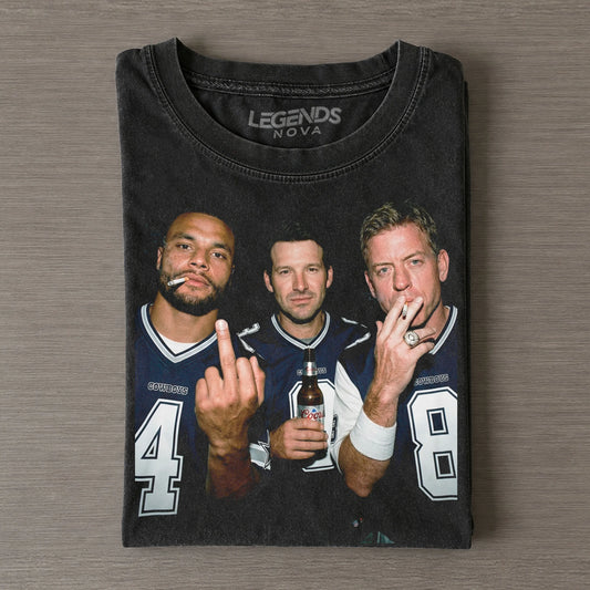 Dak Prescott & Tony Romo & Troy Aikman Football T-shirt