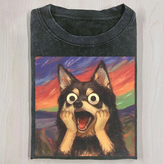 Screaming Husky Dog T-shirt
