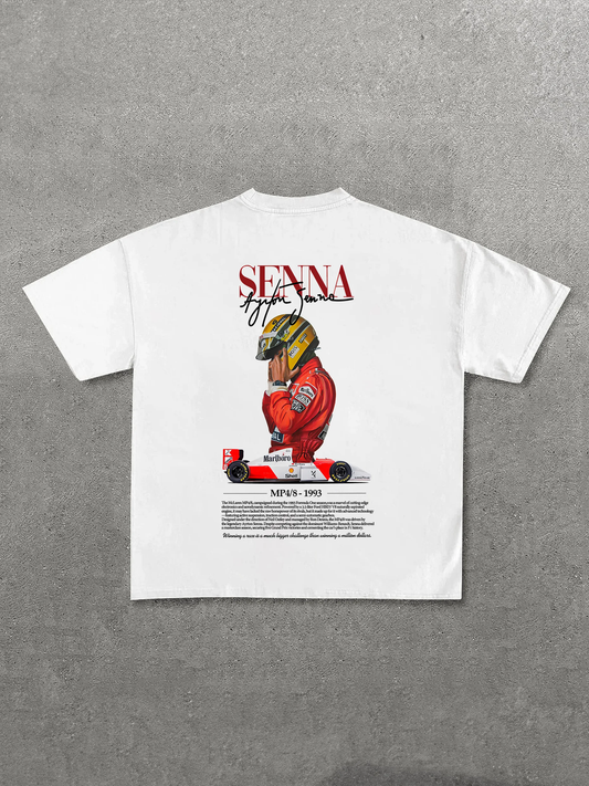 Ferrari Formula 1 Ayrton Senna Printed Unisex Oversized T-shirt