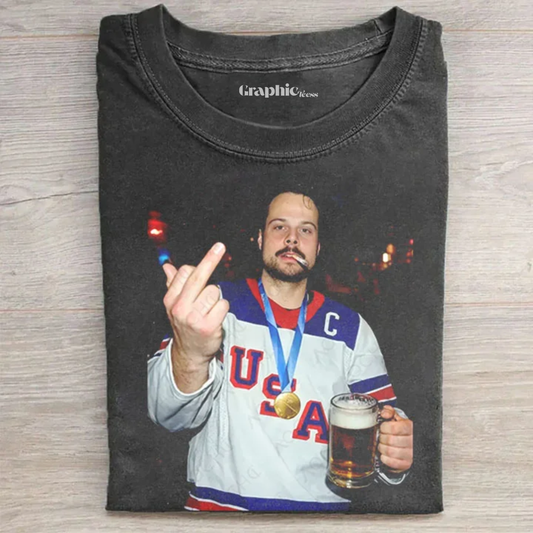 Connor Hellebuyck Champion Hockey T-shirt