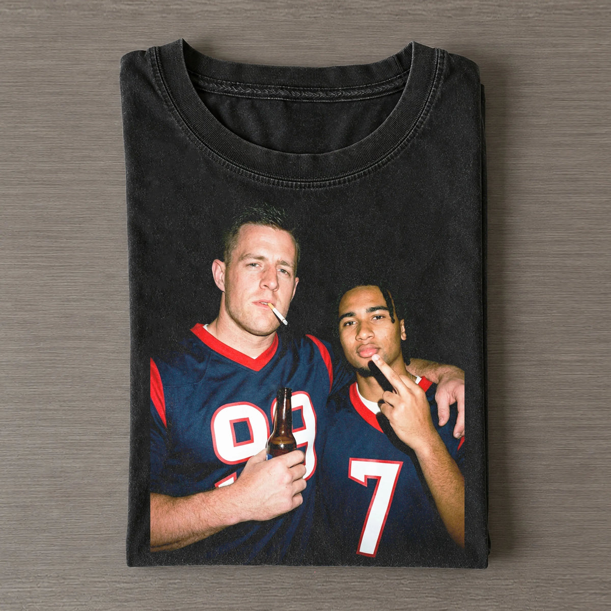 J.J.W99 & C.J.S7 Texans Football T-shirt