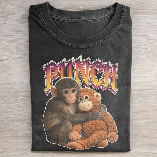 Monkey Punch Baby Pattern T-Shirts