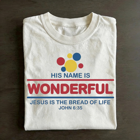 Jesus Is The Bread Of Life Christian Washed T-Shirt