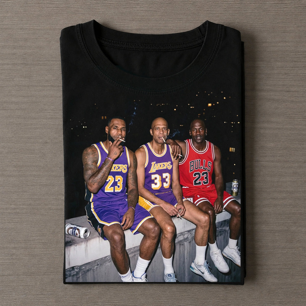 MJ & LJ & KA-J Vintage Basketball T-Shirt