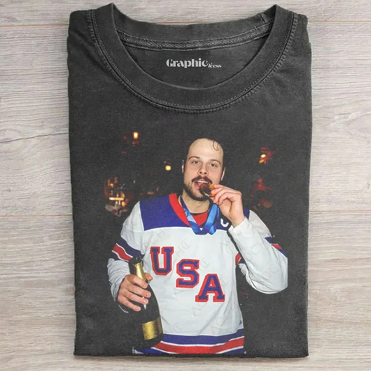 Connor Hellebuyck Champion Hockey T-shirt